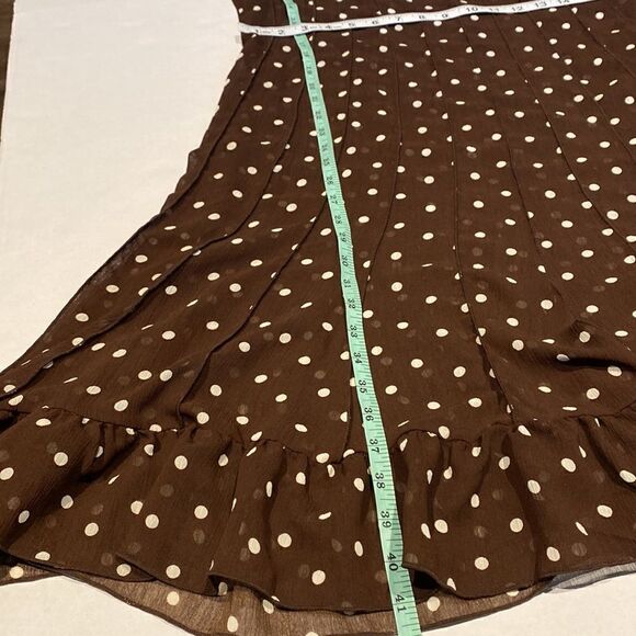 Sheer brown polka dot dress by Dressbarn size 14 - Picture 9 of 9